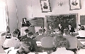 Конференция по французскому языку. В президиуме Н.М. Флерова, Фандеев и Б.С. Ваганов