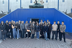 Студенты 1 курса МПФ посетили с экскурсией Мемориальный комплекс "Запасной командный пункт Верховного Главнокомандующего Красной Армии И.В. Сталина"