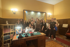 Студенты 1 курса МПФ посетили с экскурсией Мемориальный комплекс "Запасной командный пункт Верховного Главнокомандующего Красной Армии И.В. Сталина"