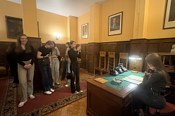 Студенты 1 курса МПФ посетили с экскурсией Мемориальный комплекс "Запасной командный пункт Верховного Главнокомандующего Красной Армии И.В. Сталина"